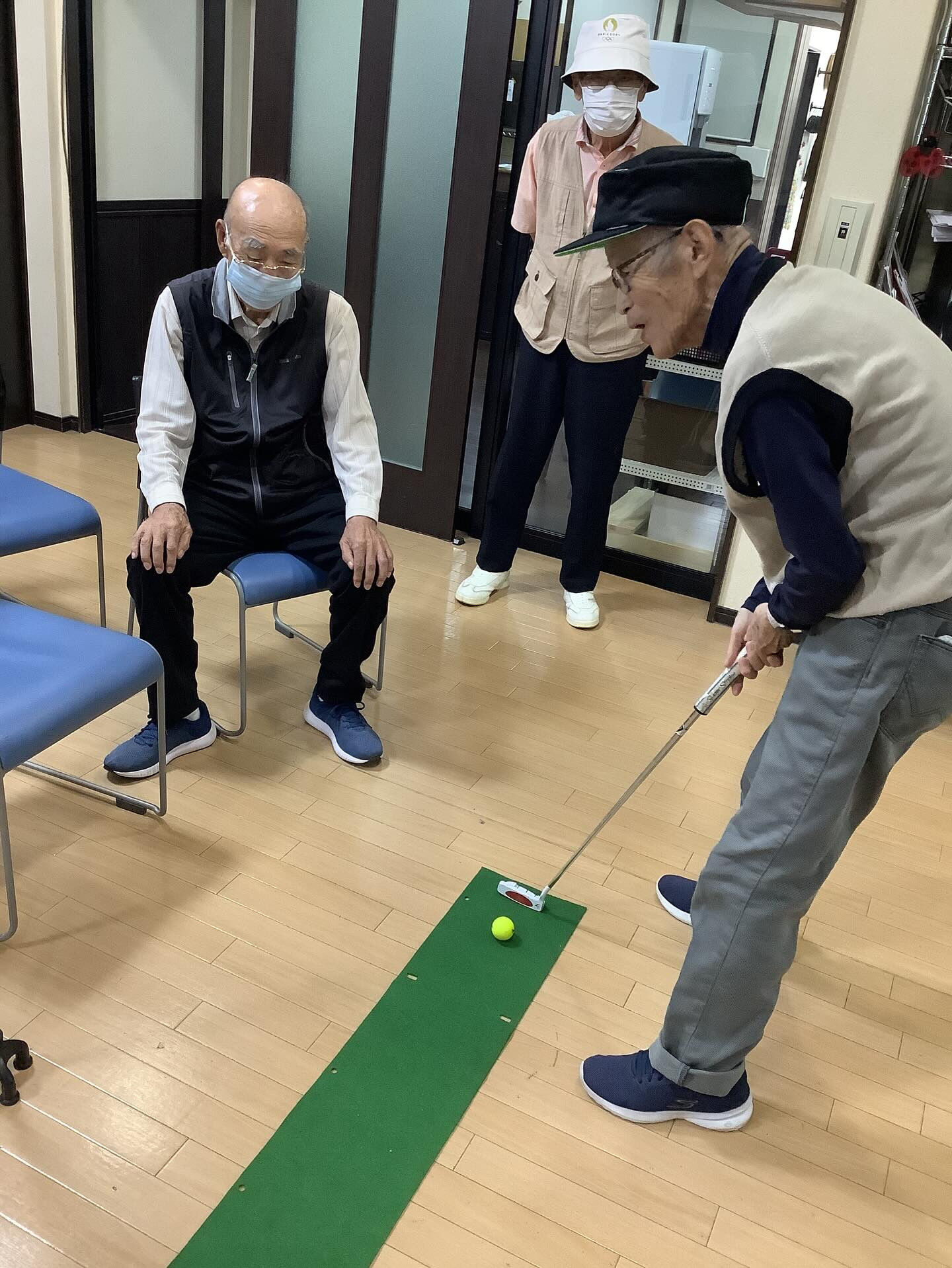 朝からパターゴルフをしました🏌️‍♂️