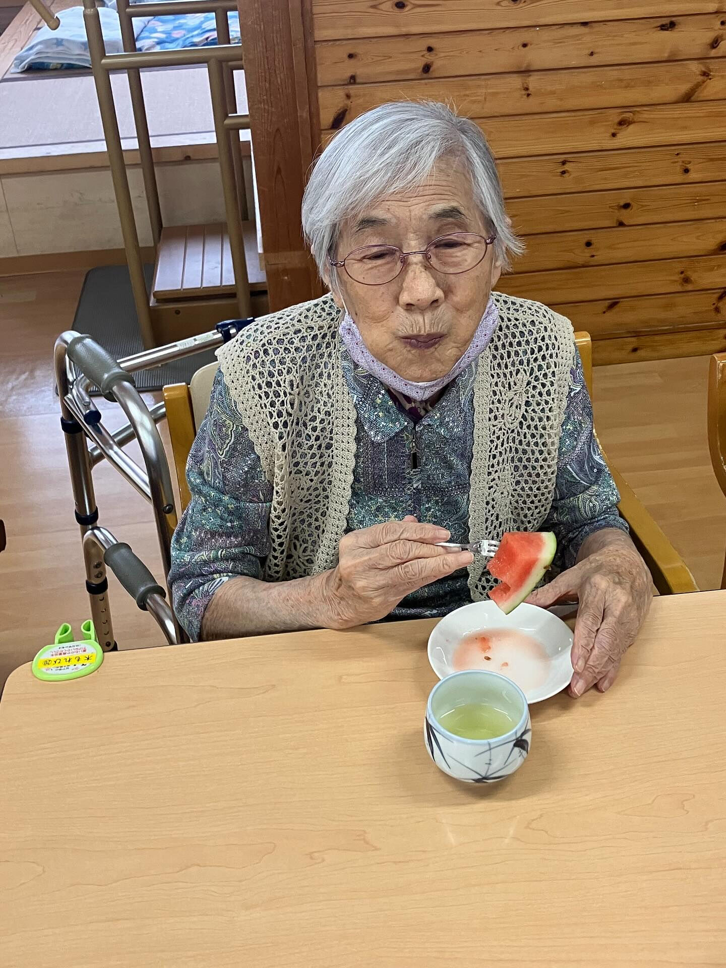本日の木もれびのおやつは夏と言えば食べたくなるスイカ🍉です✨