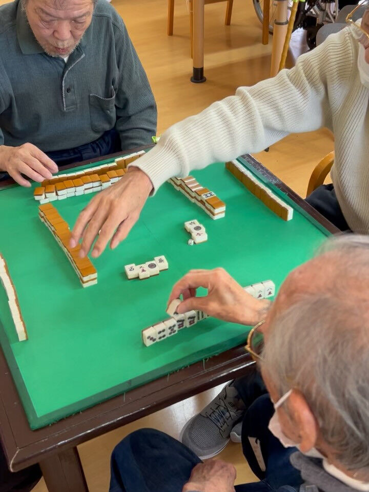 本日の麻雀🀄️の様子です✨