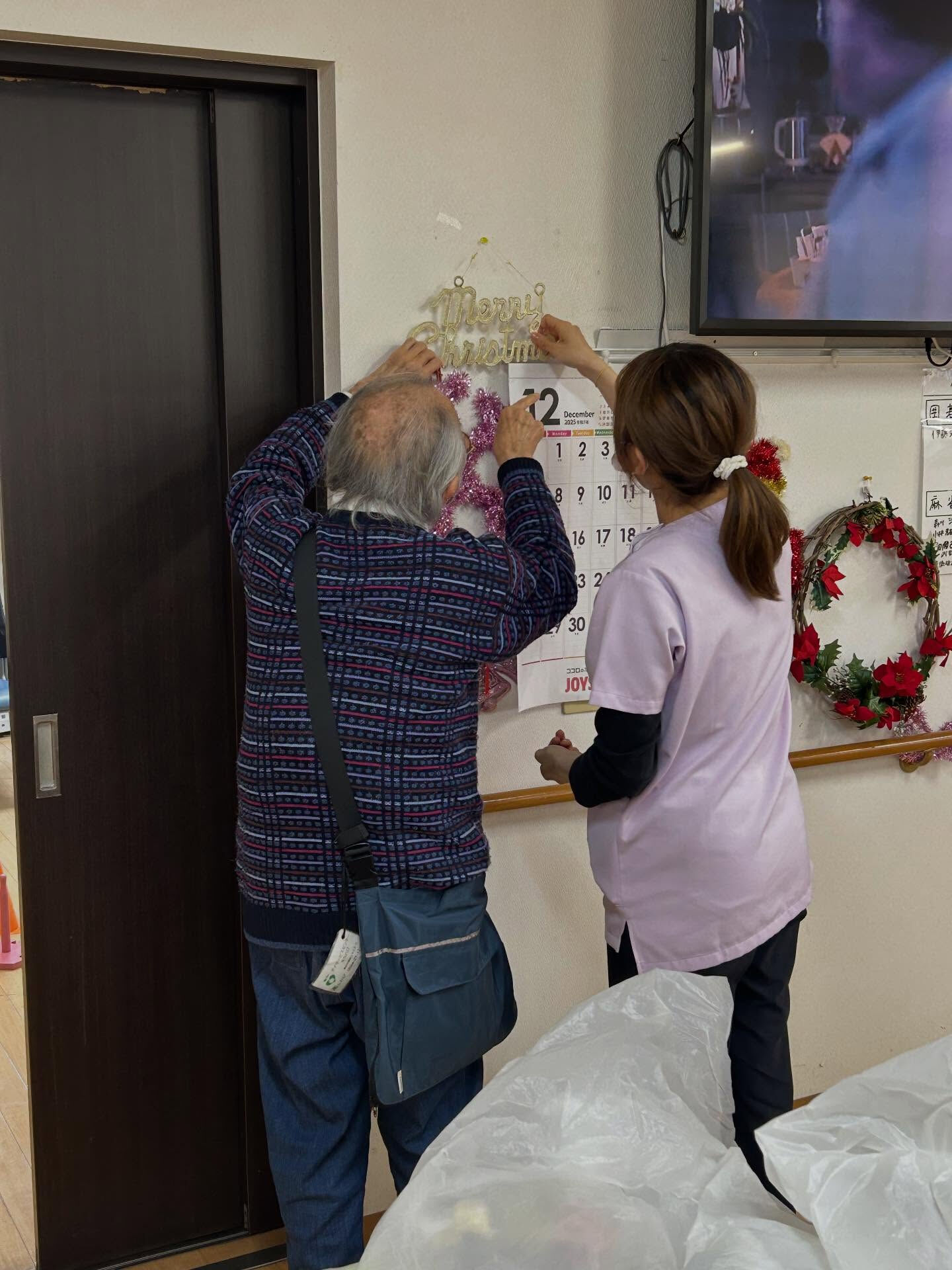 クリスマス飾りの様子です✨