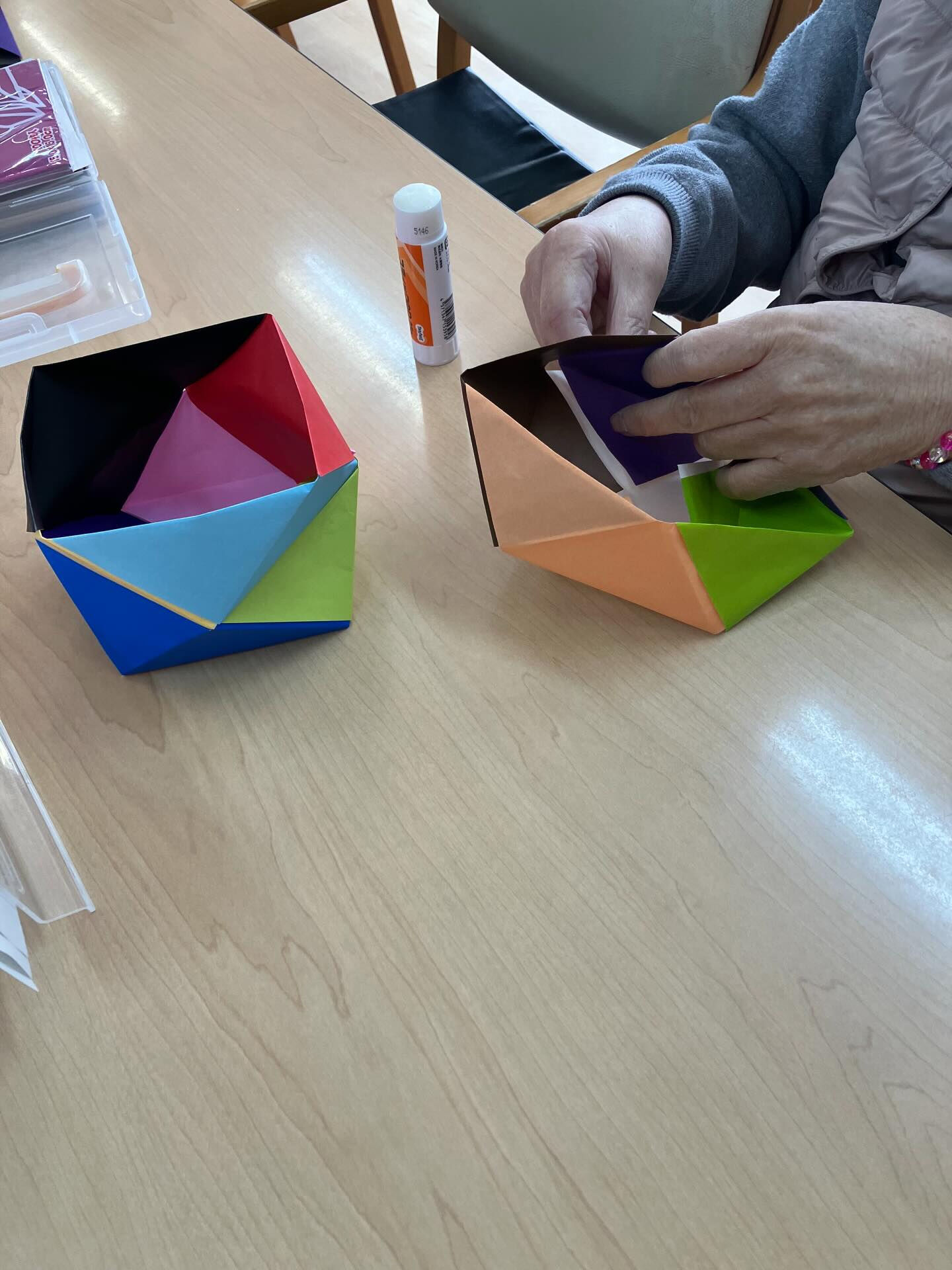 本日の折り紙での製作活動です